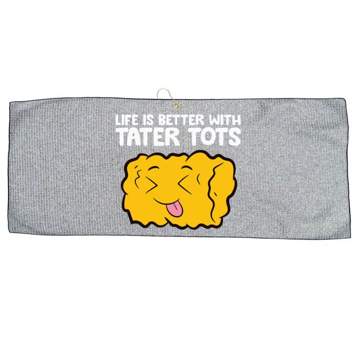 Life Is Better With Tater Tots Large Microfiber Waffle Golf Towel