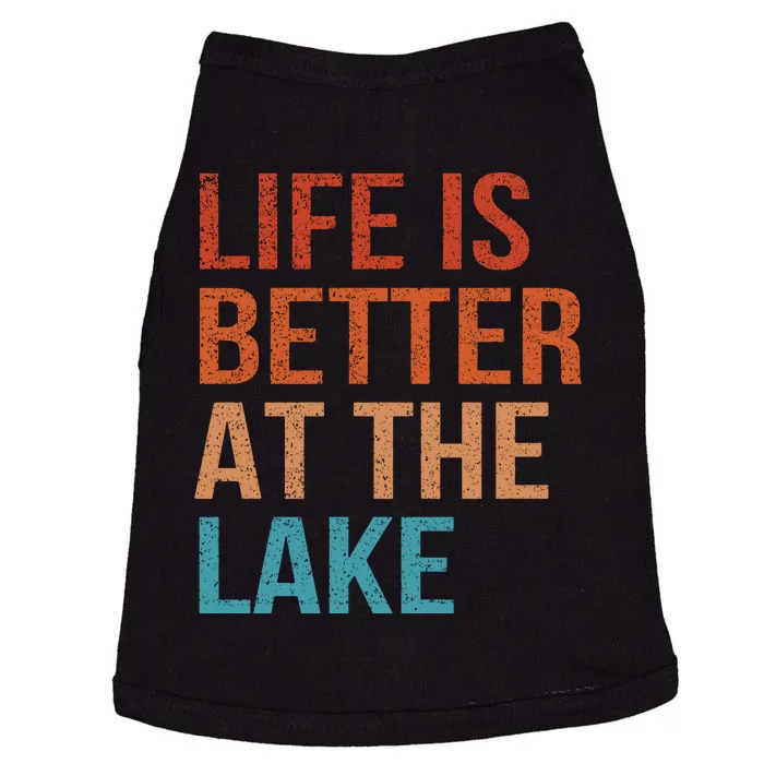 Life Is Better At Lake Lanier Fishing Boating Gift Doggie Tank