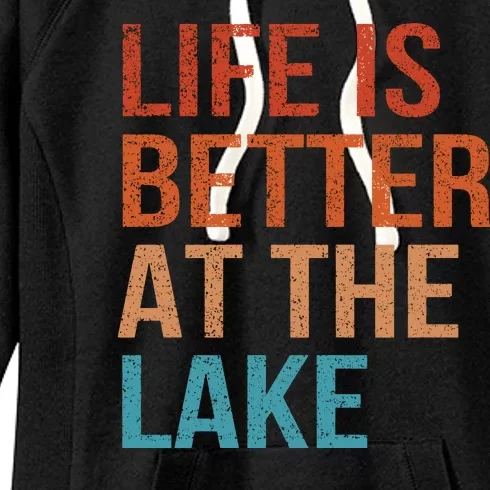 Life Is Better At Lake Lanier Fishing Boating Gift Women's Fleece Hoodie