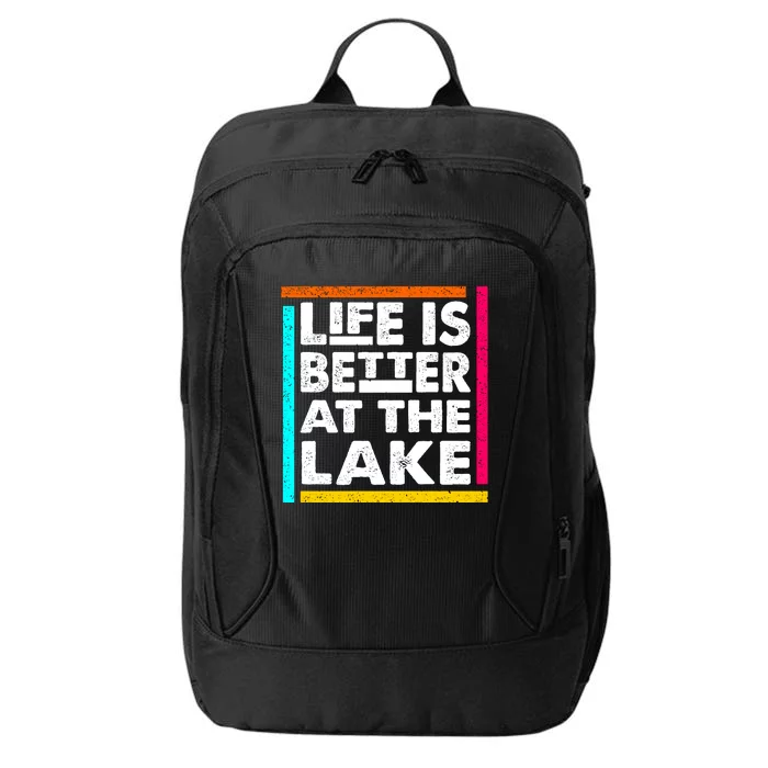 Life Is Better At The Lake Funny Camping Fishing City Backpack