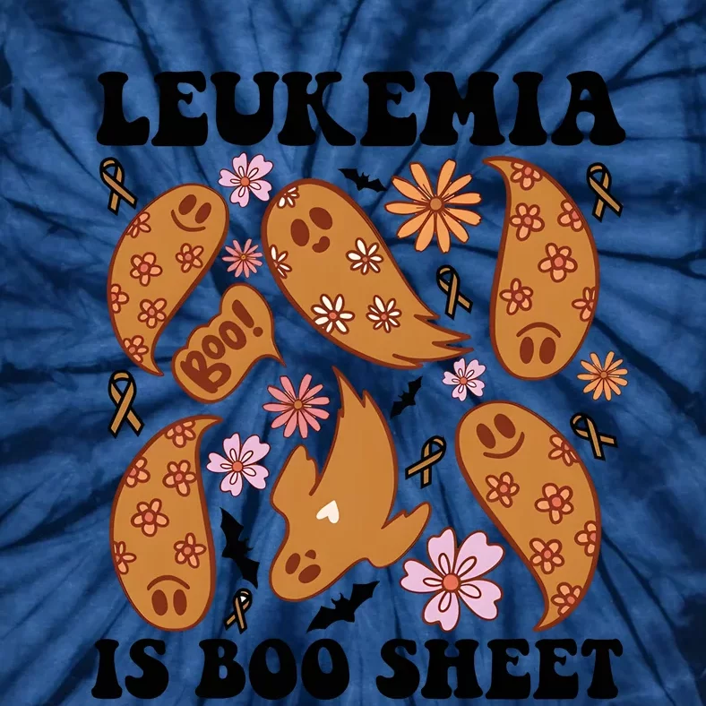 Leukemia Is Boo Sheet Leukemia Cancer Awareness Tie-Dye T-Shirt