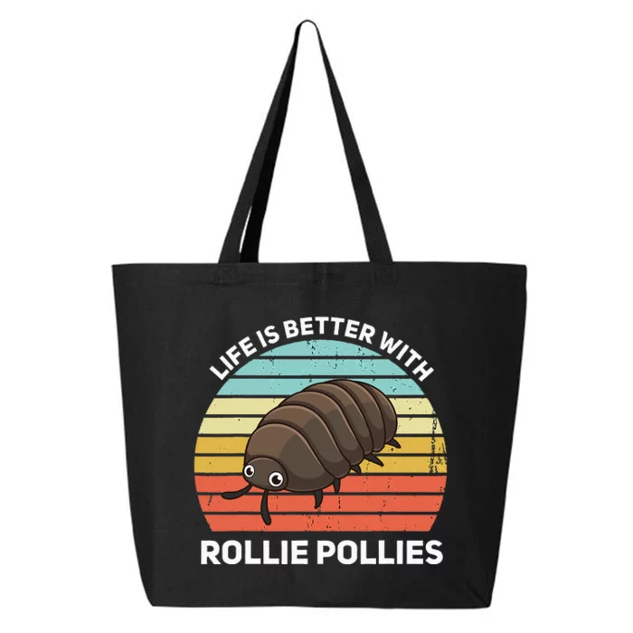 Life Is Better With Rollie Pollies Funny Entomologist 25L Jumbo Tote