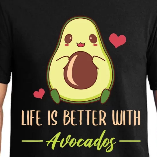 Life Is Better With Avocados Cute Avocado Lover Pajama Set