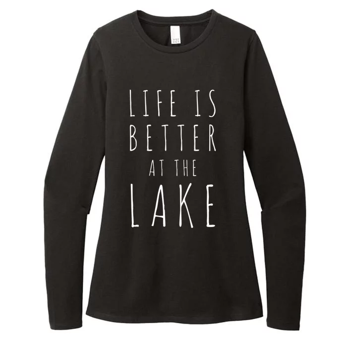 Life Is Better At The Lake Camp Gift Womens CVC Long Sleeve Shirt