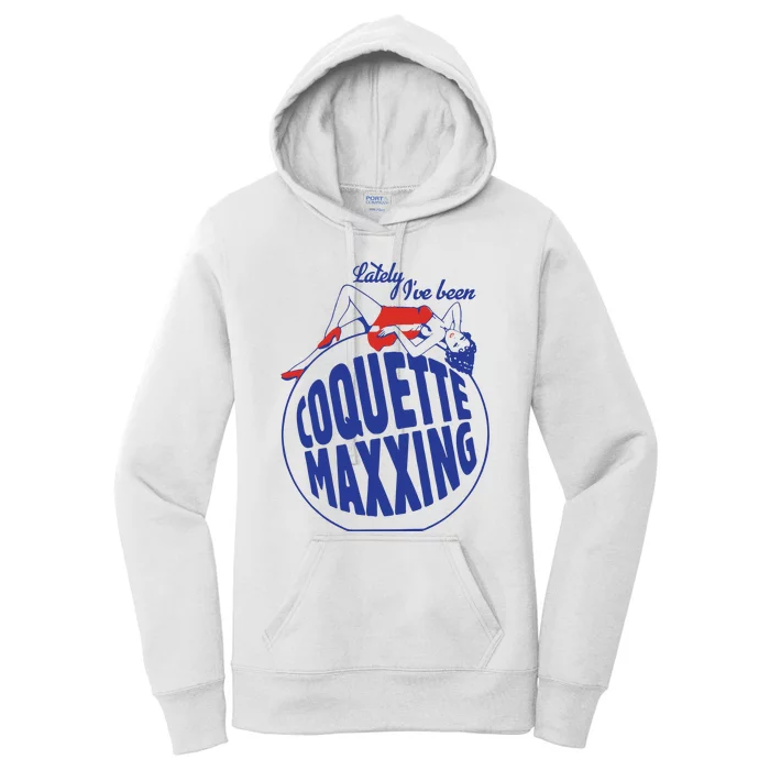 Lately I’Ve Been Coquette Maxxing Women's Pullover Hoodie