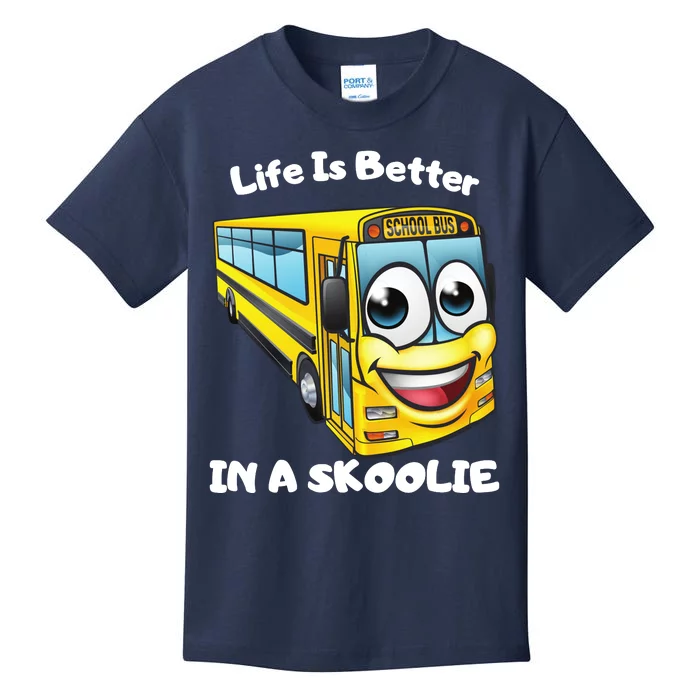 Life Is Better In A Skoolie Funny Skoolie Kids T-Shirt