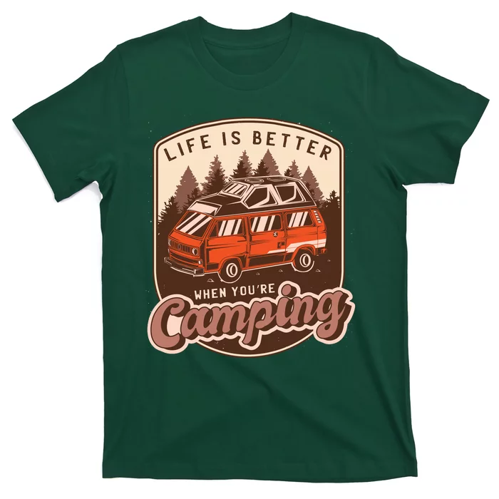 Life Is Better When You're Camping Vintage T-Shirt