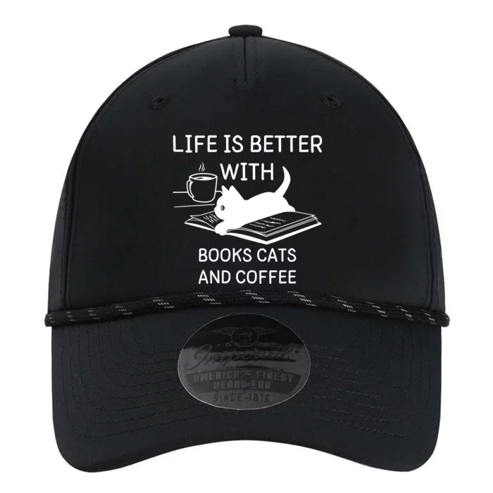 Life Is Better With Books Cats And Coffee Performance The Dyno Cap