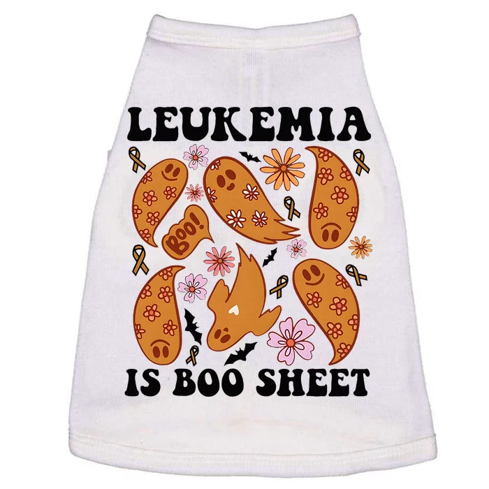 Leukemia Is Boo Sheet Leukemia Cancer Awareness Doggie Tank