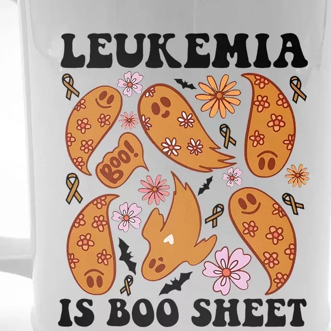 Leukemia Is Boo Sheet Leukemia Cancer Awareness Front & Back Beer Stein