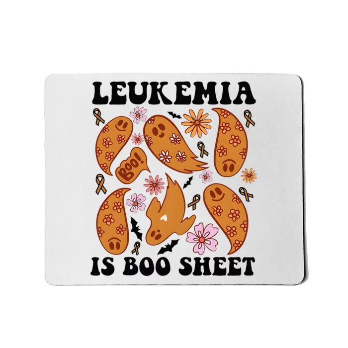 Leukemia Is Boo Sheet Leukemia Cancer Awareness Mousepad