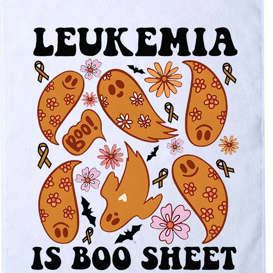 Leukemia Is Boo Sheet Leukemia Cancer Awareness Platinum Collection Golf Towel