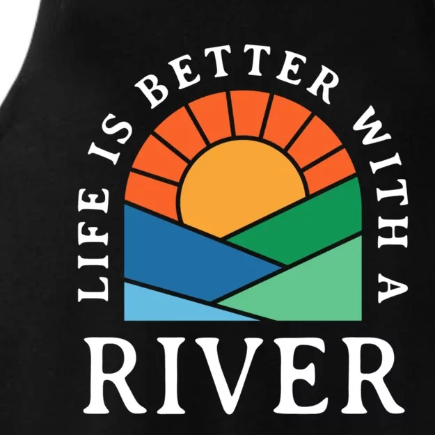 Life Is Better With A River Name Personalized Nickname Gift Ladies Tri-Blend Wicking Tank