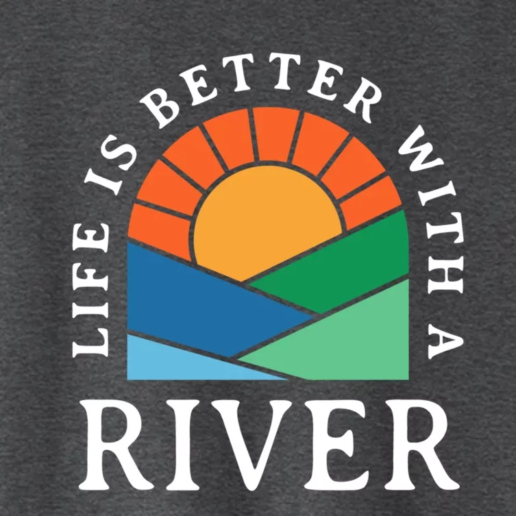 Life Is Better With A River Name Personalized Nickname Gift Women's Crop Top Tee