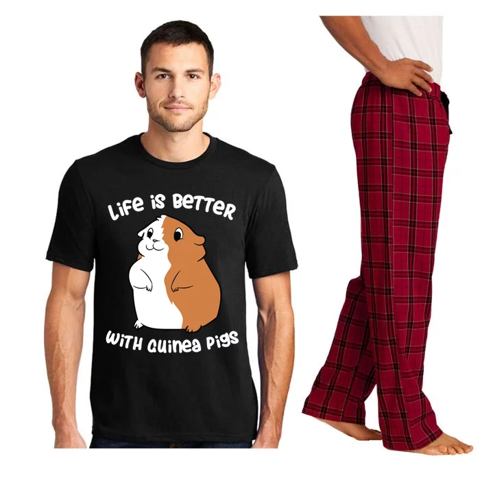 Life Is Better With A Guinea Pig Love Guinea Pigs Funny Gift Pajama Set