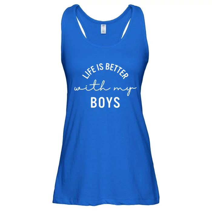 Life Is Better With My Cute Mom Gift Ladies Essential Flowy Tank