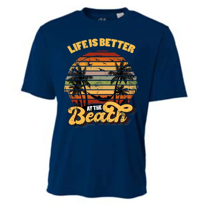 Life Is Better At The Beach Vacation Cooling Performance Crew T-Shirt