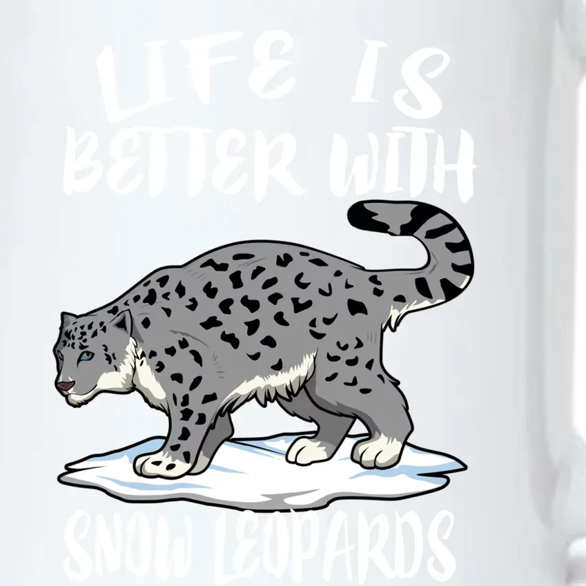 Life Is Better With Snow Leopards Animal Gift Cute Gift Black Color Changing Mug