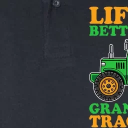 Life Is Better On Grandpas Tractor Farm Tractors Farmer Softstyle Adult Sport Polo