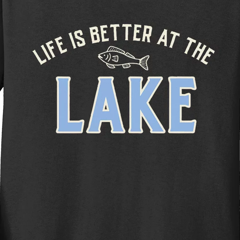 Life Is Better At The Lake Kids Long Sleeve Shirt