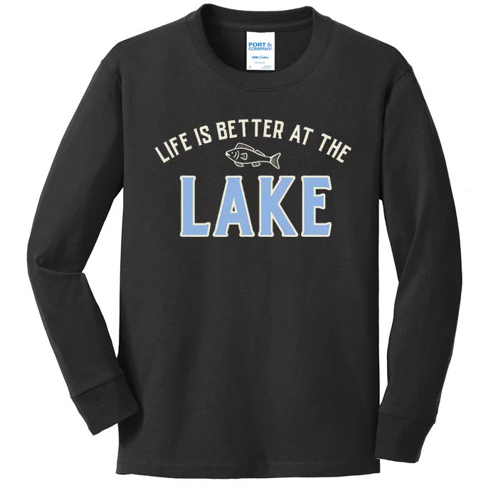 Life Is Better At The Lake Kids Long Sleeve Shirt