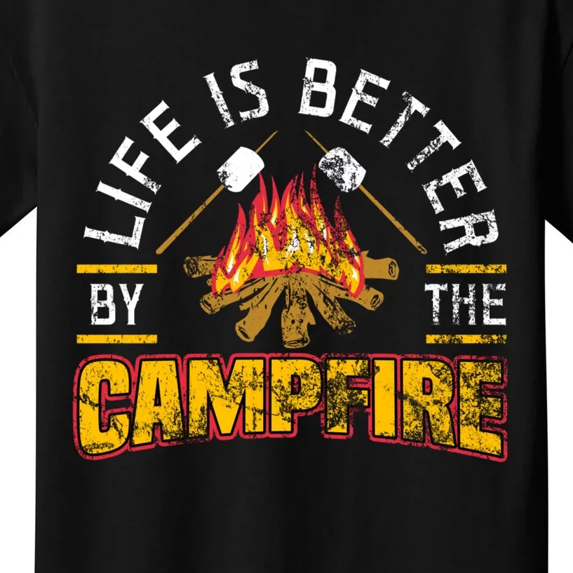 LIFE IS BETTER BY THE CAMPFIRE hoodie Kids T-Shirt