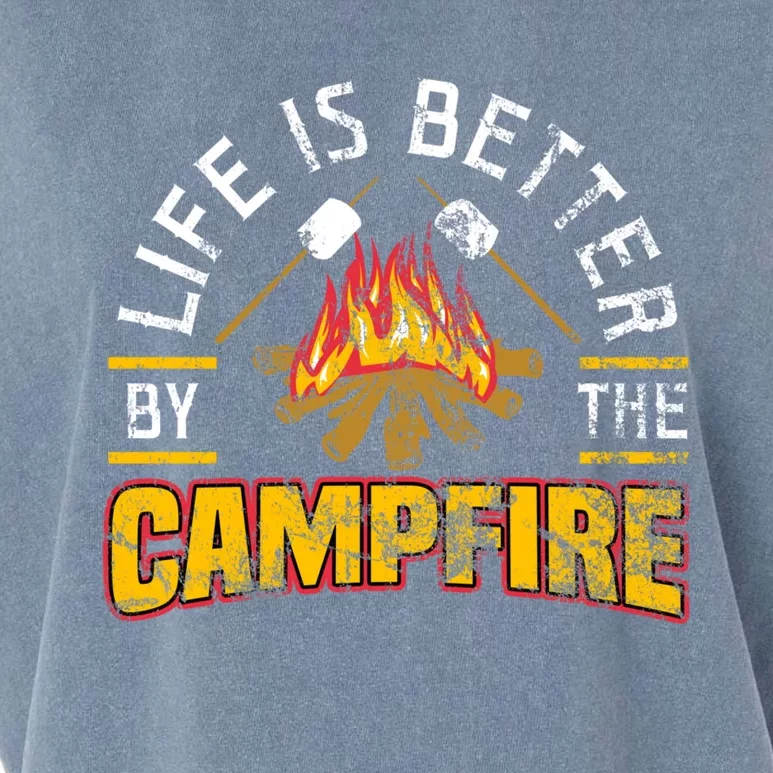 LIFE IS BETTER BY THE CAMPFIRE hoodie Garment-Dyed Women's Muscle Tee