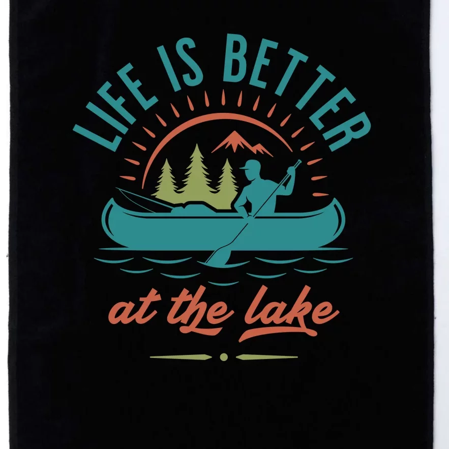 Life Is Better At The Lake Platinum Collection Golf Towel