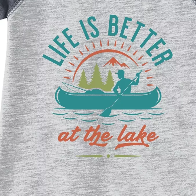 Life Is Better At The Lake Infant Baby Jersey Bodysuit