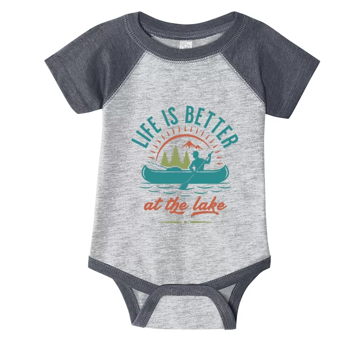 Life Is Better At The Lake Infant Baby Jersey Bodysuit