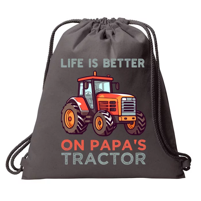 Life Is Better On Papa’S Tractor Gift Drawstring Bag