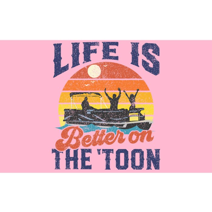 Life Is Better On The Toon Pontoon Boat Boating Bumper Sticker