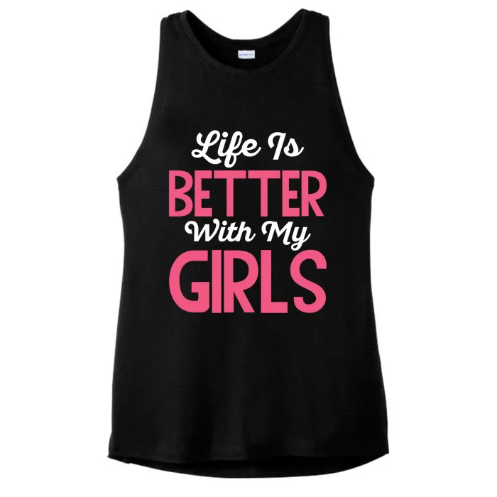 Life Is Better With My Good Loves Her Mama Meaningful Gift Ladies Tri-Blend Wicking Tank