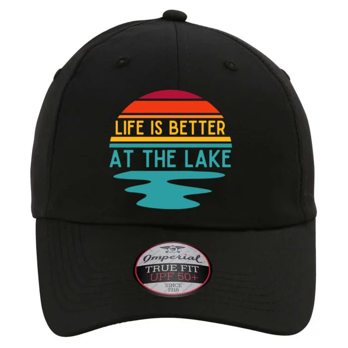 Life Is Better At The Lake Life Bum Lake Lover Pontoon Gift The Original Performance Cap