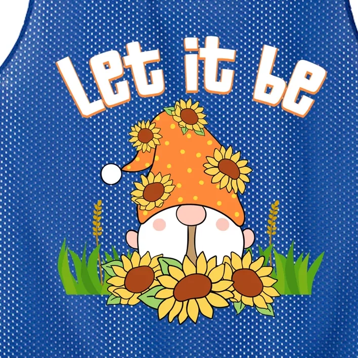 Let It Be Gnome Gnome Funny Gift Mesh Reversible Basketball Jersey Tank