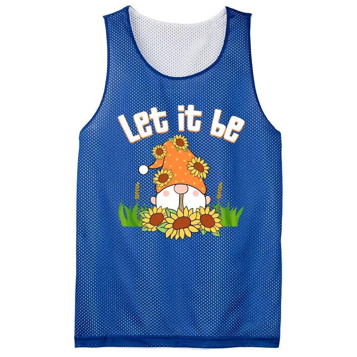 Let It Be Gnome Gnome Funny Gift Mesh Reversible Basketball Jersey Tank