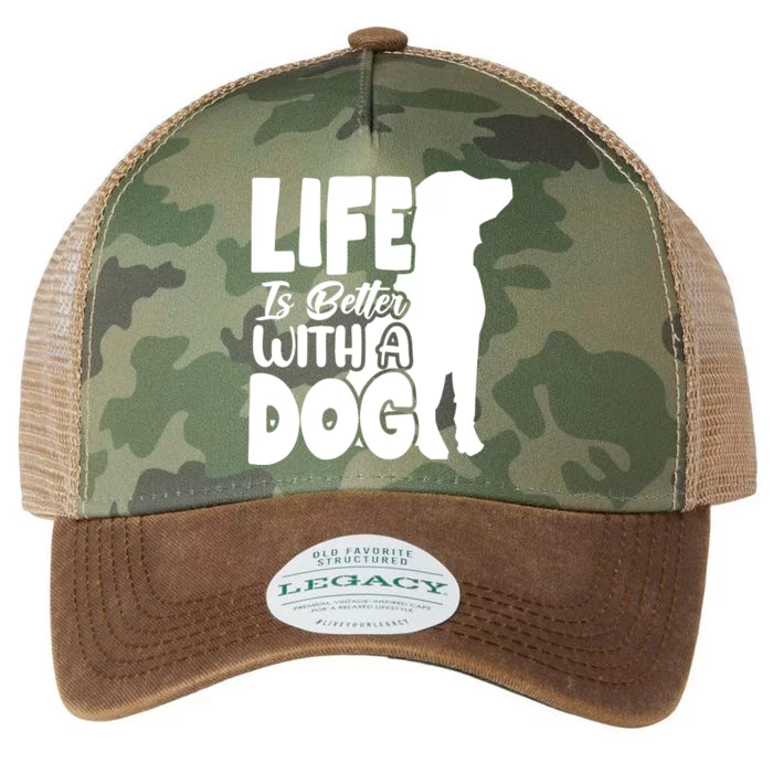 Life Is Better With A Dog Legacy Tie Dye Trucker Hat