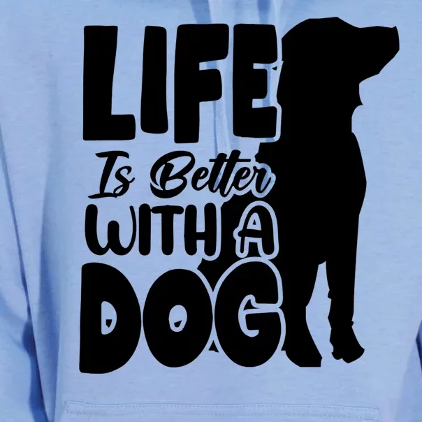 Life Is Better With A Dog Unisex Surf Hoodie