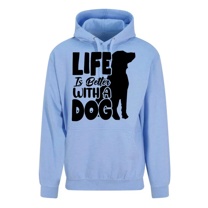 Life Is Better With A Dog Unisex Surf Hoodie