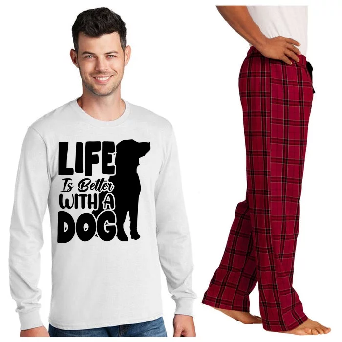 Life Is Better With A Dog Long Sleeve Pajama Set