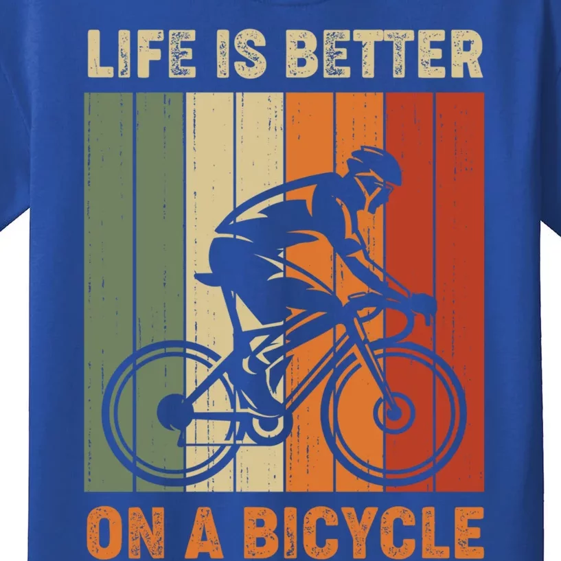 Life Is Better On A Bicycle Cycling Bike Gift Kids T-Shirt