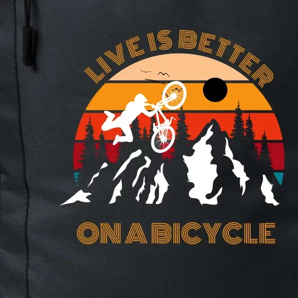 Life Is Better On A Bicycle, Cycling Bike Daily Commute Backpack