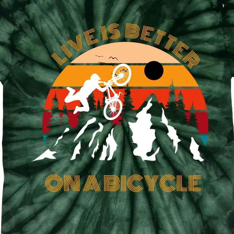 Life Is Better On A Bicycle, Cycling Bike Tie-Dye T-Shirt