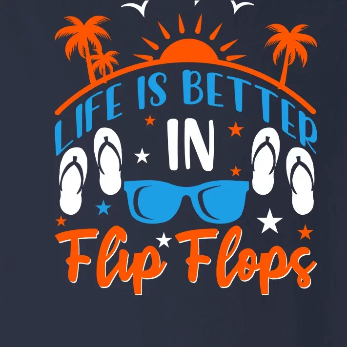 Life Is Better With Flip Flops Toddler Long Sleeve Shirt