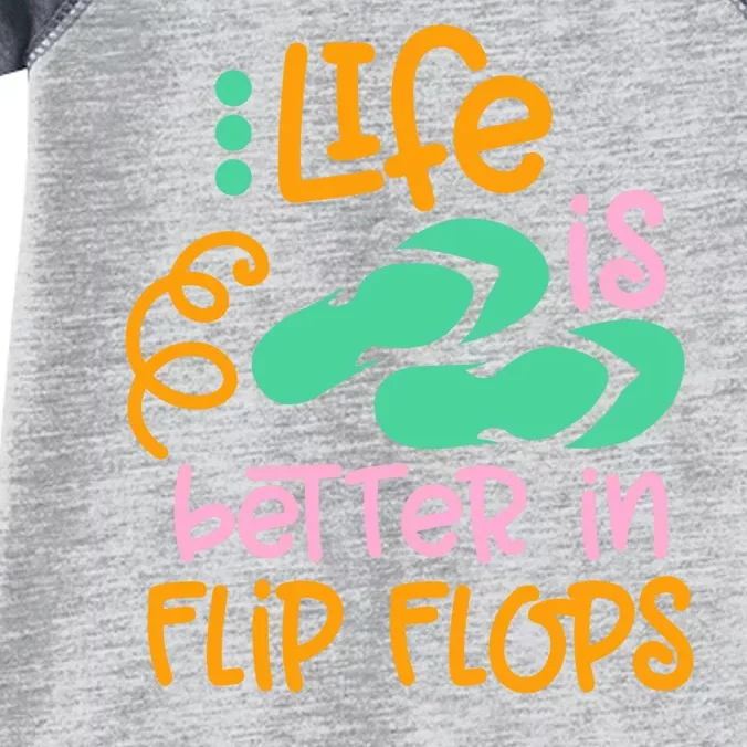 Life Is Better In Flip Flops Infant Baby Jersey Bodysuit