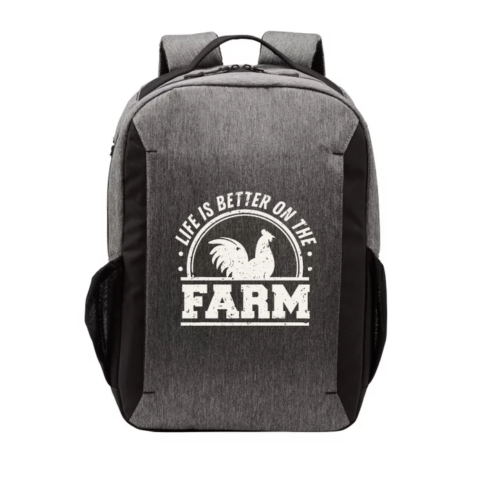 Life Is Better On The Farm Chicken Vector Backpack