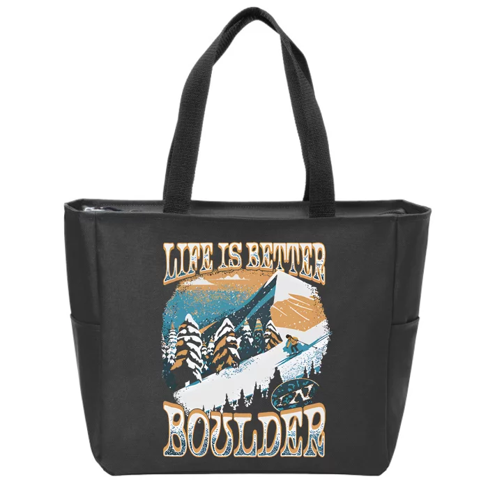 Life Is Better Co Iii Boulder Zip Tote Bag