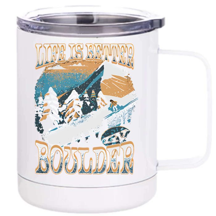 Life Is Better Co Iii Boulder Front & Back 12oz Stainless Steel Tumbler Cup