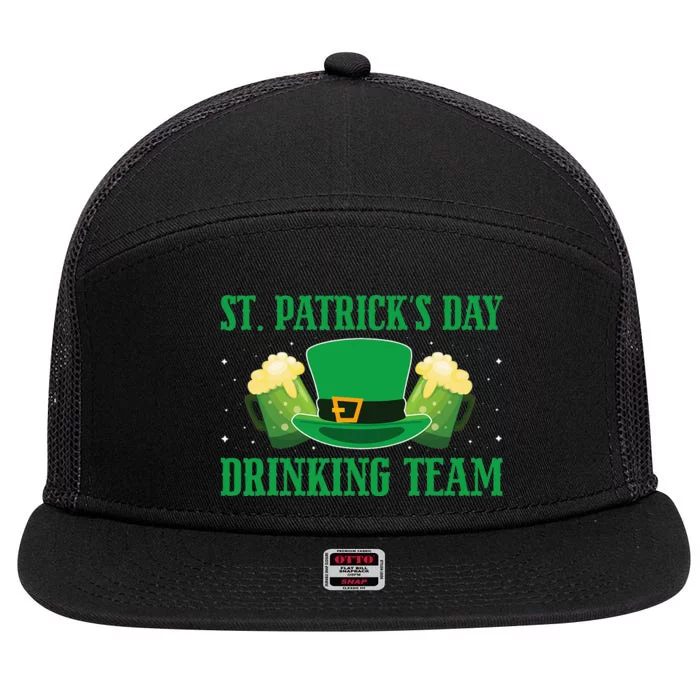 Leprechaur Irish Beer Ireland Flag St. Patricks Day 7 Panel Mesh Trucker Snapback Hat