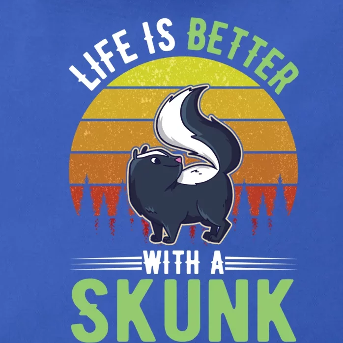 Life Is Better With A Skunk Great Gift Zip Tote Bag